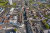 Footage of Stockton High Street captured in the Townscape Heritage Project's drone survey