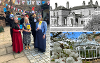 A grid image which shows two images of Preston Park Museum and an image of Museum staff getting ready for the celebrations