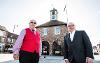 Yarm Town Hall completion of works with Councillor Nigel Cooke and Councillor Peter Monck
