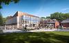 An artist's impression of the new extension building at Preston Park