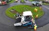 Tarmac workers laying new environmentally sustainable road in Billingham 