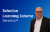 An image of Councillor Nigel Cooke. Text says "Selective Licensing scheme"