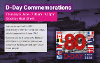 Graphic with details of this year's event and an image of various D-Day forces countries' flags