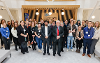 Council's new apprentices with Mike Greene and Cllr Bob Cook