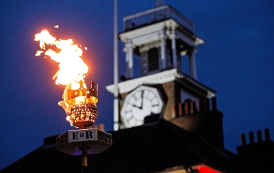 Beacon lighting on Stockton high street 