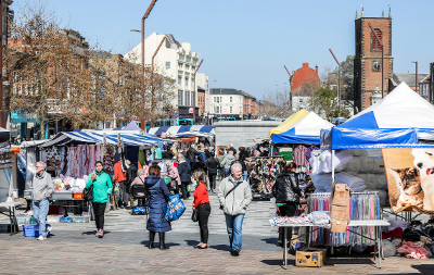 Photo of Stockton markets located on Stockton High Street