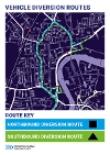 A diversion for vehicles for A1035 Riverside Road in Stockton via Maritime Road
