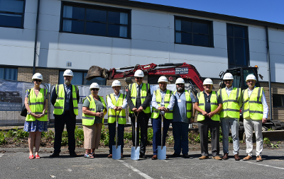 Member of Thornaby Town Deal Board on site of new specialist engineering training centre in Thornaby