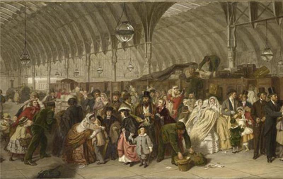 The Railway Station by William Powell Frith - William Powell Frith 