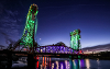 Image of Newport Bridge for Memorial Lighting press release