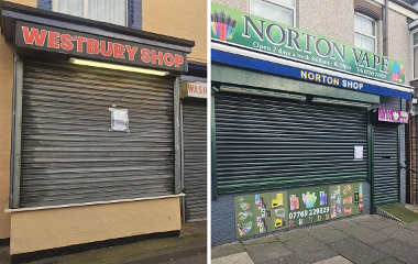 Secured: Closure orders extended for two Stockton-on-Tees shops -  Stockton-on-Tees Borough Council