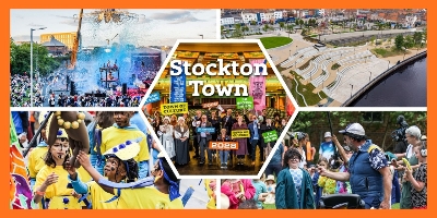 A grid image showing different images from Stockton's town of culture bid